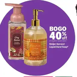 Meijer Meijer Harvest Liquid Hand Soap offer