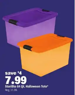 Meijer Sterilite 64 Qt. Halloween Tote offer