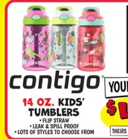 Ollie's Contigo 14 OZ. KIDS' TUMBLERS offer
