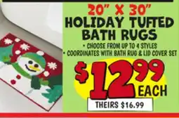 Ollie's 20 X 30 HOLIDAY TUFTED BATH RUGS offer