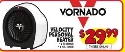 Ollie's VELOCITY PERSONAL HEATER offer