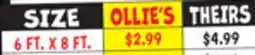 Ollie's 6 FT. X 8 FT. ALL PURPOSE TARPS offer