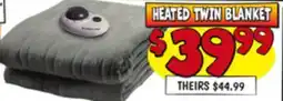Ollie's HEATED TWIN BLANKET offer