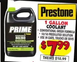 Ollie's Prestone 1 GALLON COOLANT offer