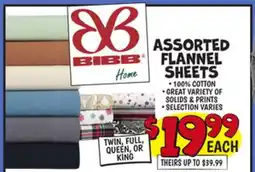Ollie's ASSORTED FLANNEL SHEETS offer