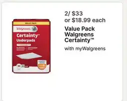 Walgreens Value Pack Walgreens Certainty offer