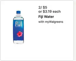 Walgreens Fiji Water offer