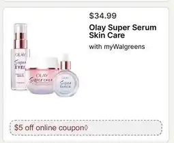 Walgreens Olay Super Serum Skin Care offer