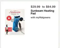 Walgreens Sunbeam Heating Pad offer