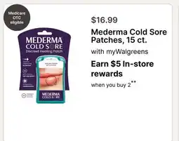Walgreens Mederma Cold Sore Patches, 15 ct offer