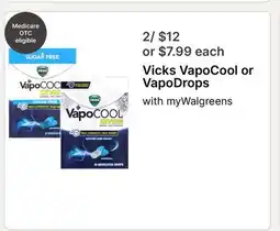 Walgreens Vicks VapoCool or VapoDrops offer