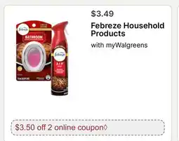 Walgreens Febreze Household Products offer