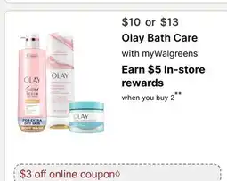 Walgreens Olay Bath Care offer