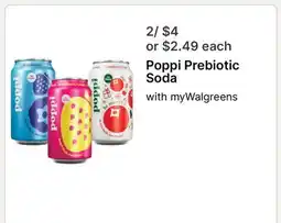 Walgreens Poppi Prebiotic Soda offer