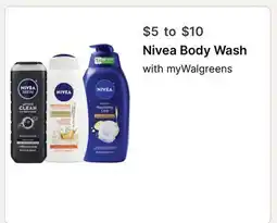 Walgreens Nivea Body Wash offer