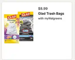 Walgreens Glad Trash Bags offer