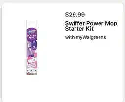 Walgreens Swiffer Power Mop Starter Kit offer