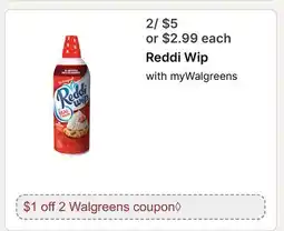 Walgreens Reddi Wip offer