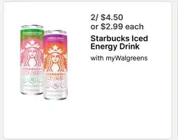 Walgreens Starbucks Iced Energy Drink offer