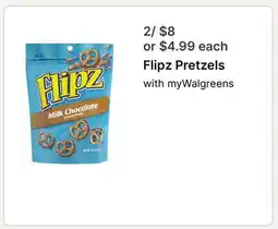 Walgreens Flipz Pretzels offer