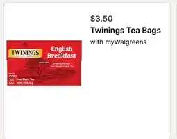 Walgreens Twinings Tea Bags offer