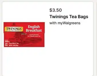 Walgreens Twinings Tea Bags offer