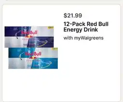 Walgreens 12-Pack Red Bull Energy Drink offer