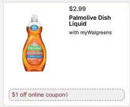 Walgreens Palmolive Dish Liquid offer