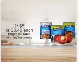 Walgreens Progresso Soup offer