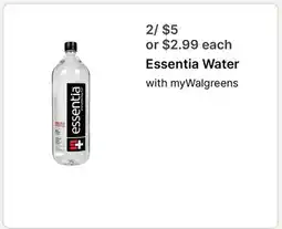 Walgreens Essentia Water offer