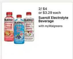 Walgreens SueroX Electrolyte Beverage offer