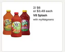 Walgreens V8 Splash offer