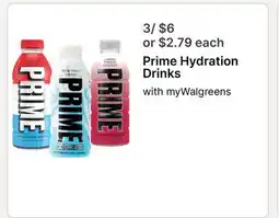 Walgreens Prime Hydration Drinks offer