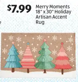 Aldi Merry Moments 18 x 30 Holiday Artisan Accent Rug offer