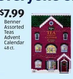Aldi Benner Assorted Teas Advent Calendar offer