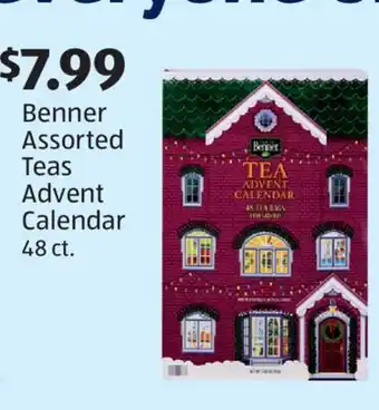 Aldi Benner Assorted Teas Advent Calendar offer
