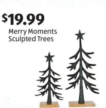 Aldi Merry Moments Sculpted Trees offer