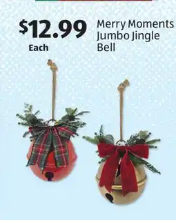 Aldi Merry Moments Jumbo Jingle Bell offer