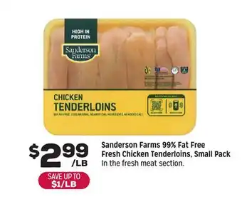 Grocery Outlet Sanderson Farms 99% Fat Free Fresh Chicken Tenderloins Small offer