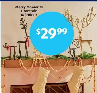 Aldi Merry Moments Dramatic Reindeer offer
