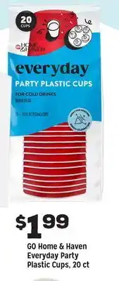 Grocery Outlet GO Home & Haven Everyday Party Plastic Cups offer