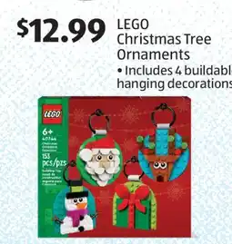Aldi LEGO Christmas Tree Ornaments offer