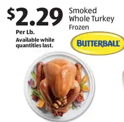 Aldi Smoked Whole Turkey offer