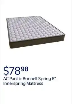 Walmart AC Pacific Bonnell Spring Twin 6 Firm Innerspring Mattress offer