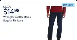 Walmart Wrangler Rustler Men's and Big Men's Regular Fit Jeans offer