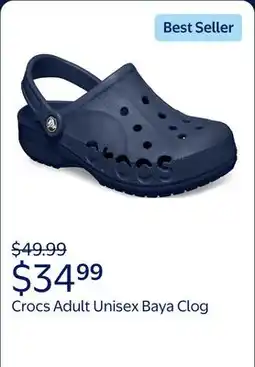 Walmart Crocs Adult Unisex Baya Clog offer