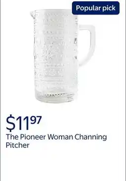 Walmart The Pioneer Woman Channing Pitcher, Clear offer