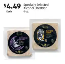 Aldi Specially Selected Alcohol Cheddar offer