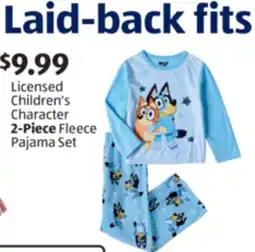 Aldi Licensed Children's Character 2-Piece Fleece Pajama Set offer