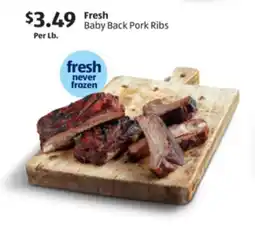 Aldi Fresh Baby Back Pork Ribs offer